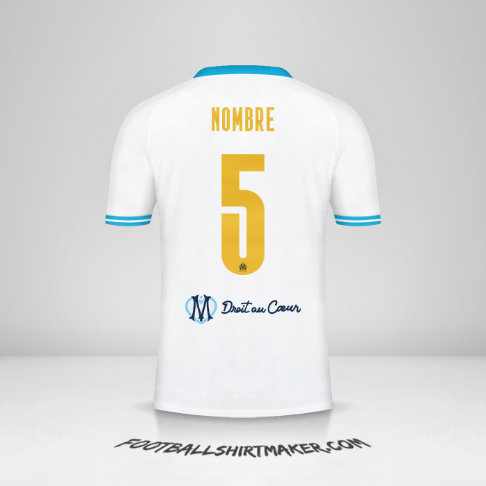Camiseta Olympique de Marseille Cup 2023/2024 -  nombre - 5