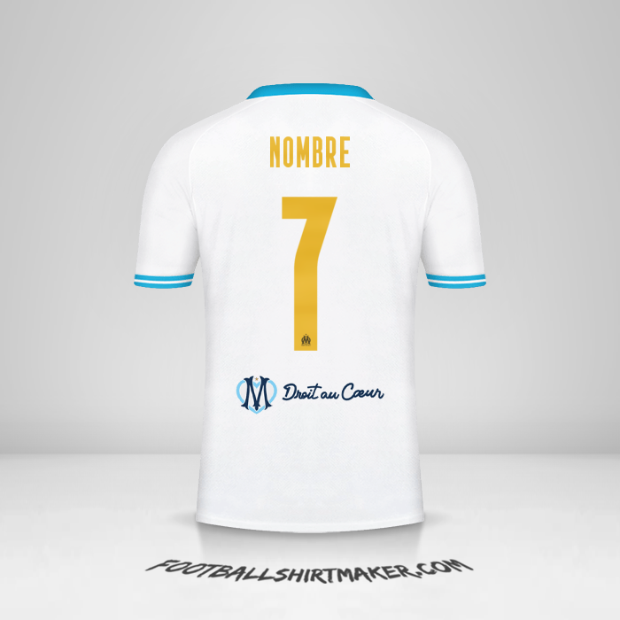 Jersey Olympique de Marseille Cup 2023/2024 -  nombre - 7