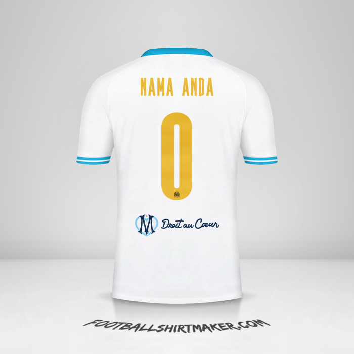 Jersey Olympique de Marseille Cup 2023/2024 -  nama anda - 0