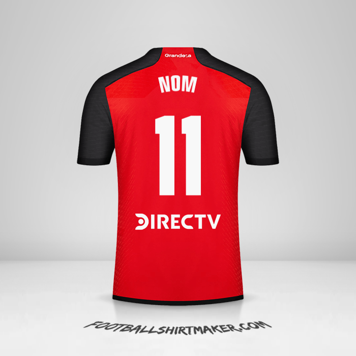 Maillot River Plate 2023/2024 Extérieur -  nom - 11
