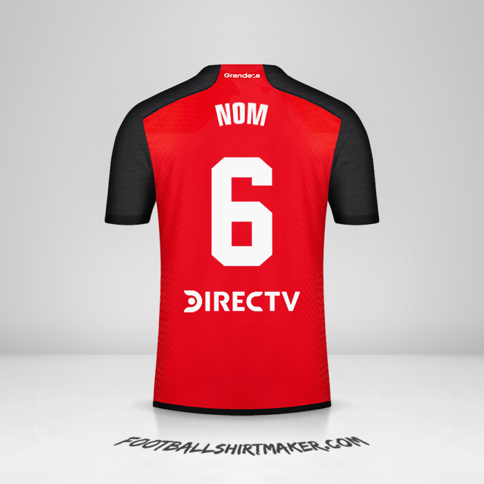 Maillot River Plate 2023/2024 Extérieur -  nom - 6