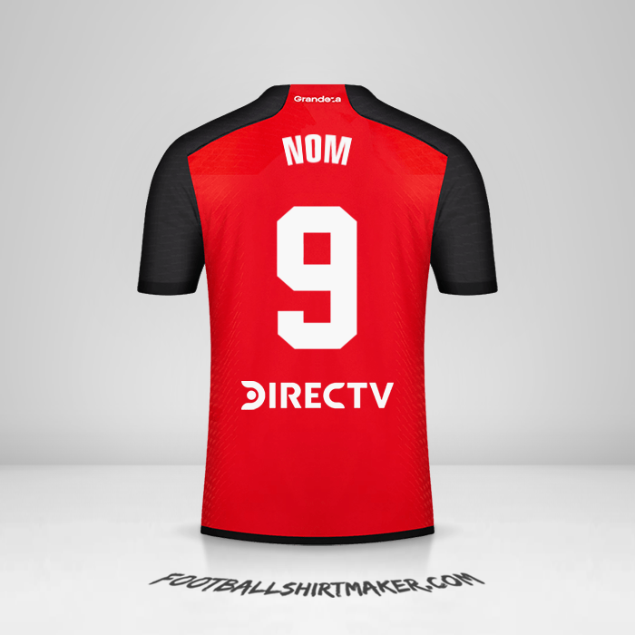 Maillot River Plate 2023/2024 Extérieur -  nom - 9
