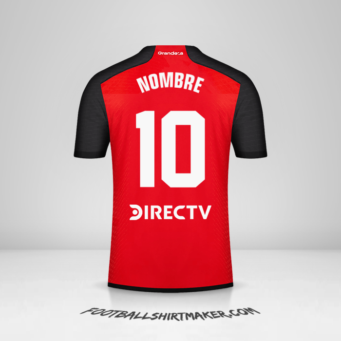 Jersey River Plate 2023/2024 Visita -  nombre - 10
