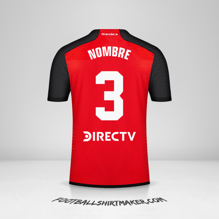 Jersey River Plate 2023/2024 Visita -  nombre - 3