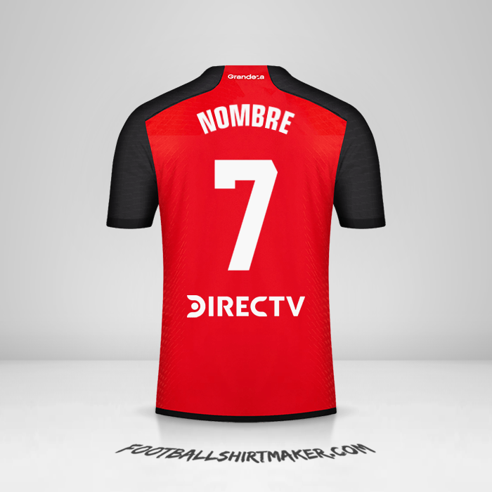 Jersey River Plate 2023/2024 Visita -  nombre - 7