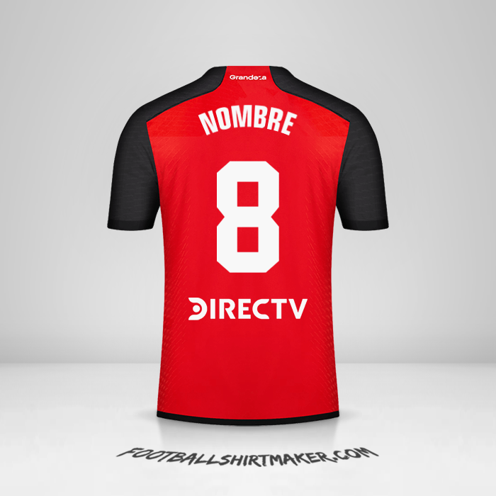 Jersey River Plate 2023/2024 Visita -  nombre - 8
