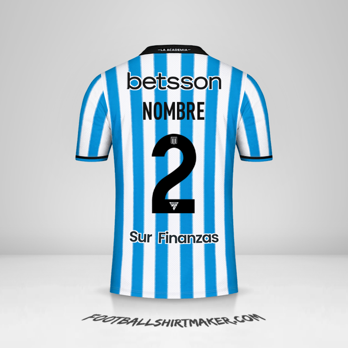 Camiseta Racing Club 2024 -  nombre - 2