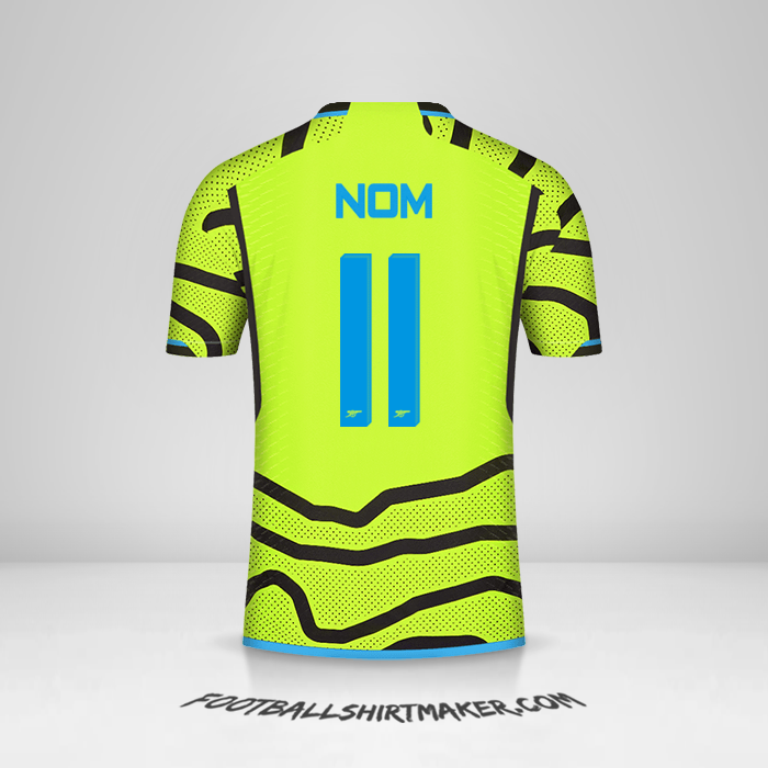 Maillot Arsenal Cup 2023/2024 Extérieur -  nom - 11