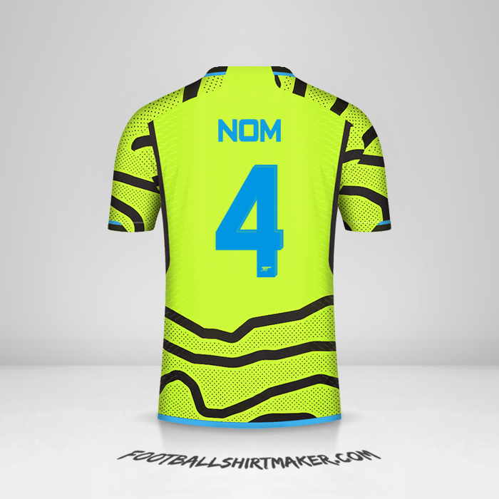 Maillot Arsenal Cup 2023/2024 Extérieur -  nom - 4