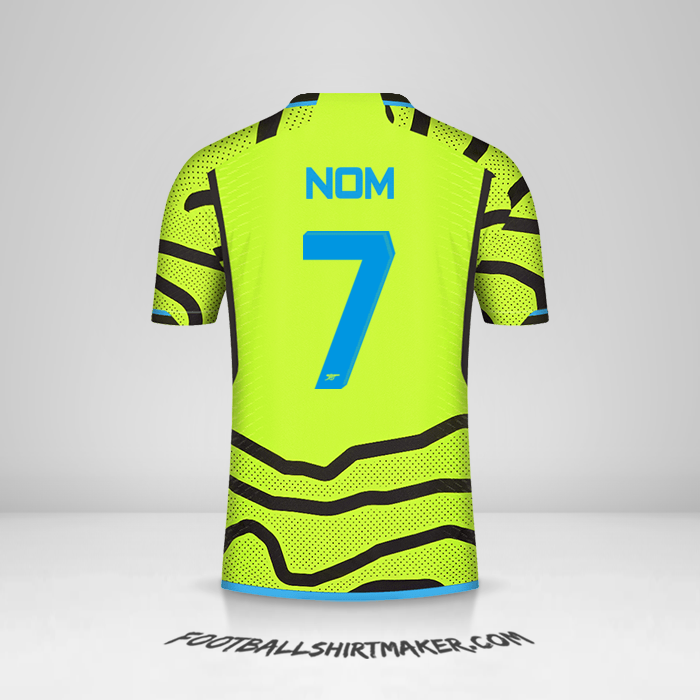 Maillot Arsenal Cup 2023/2024 Extérieur -  nom - 7