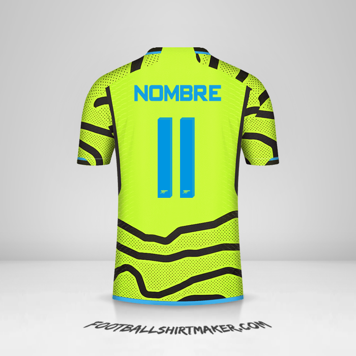 Camiseta Arsenal Cup 2023/2024 Visita -  nombre - 11