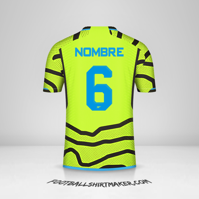 Camiseta Arsenal Cup 2023/2024 Visita -  nombre - 6