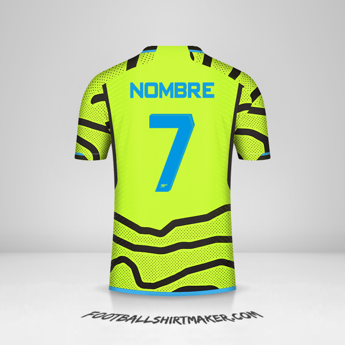 Camiseta Arsenal Cup 2023/2024 Visita -  nombre - 7