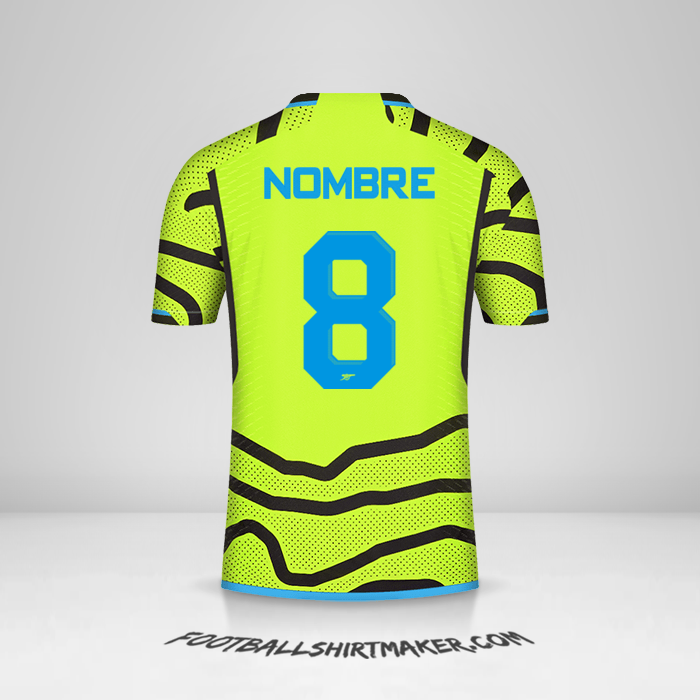 Jersey Arsenal Cup 2023/2024 Visita -  nombre - 8