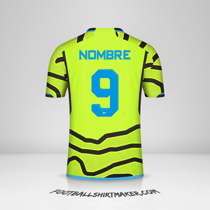 Camiseta Arsenal Cup 2023/2024 Visita -  nombre - 9