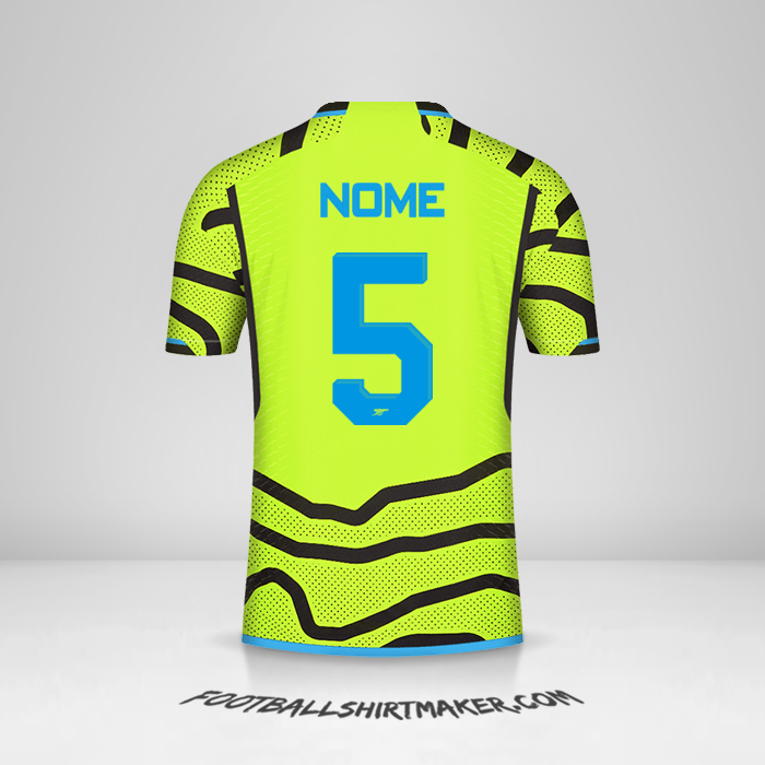 Maglia Arsenal Cup 2023/2024 Seconda -  nome - 5