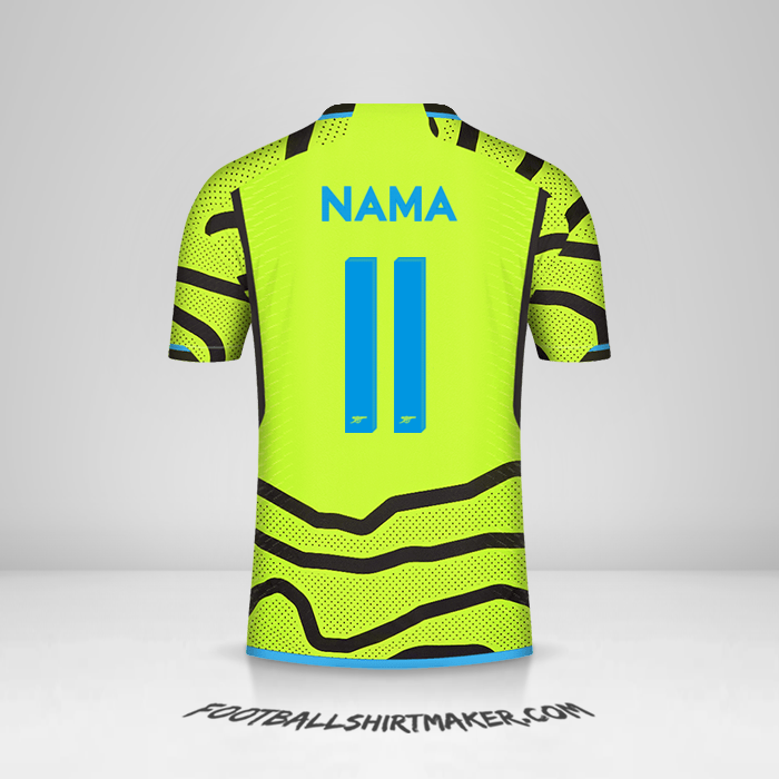 Jersey Arsenal Cup 2023/2024 Alternatif -  nama - 11