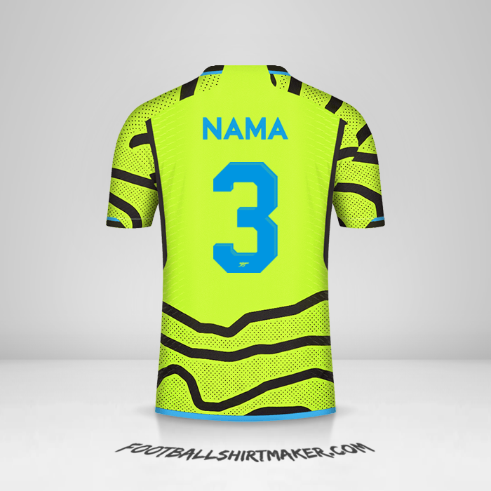 Jersey Arsenal Cup 2023/2024 Alternatif -  nama - 3