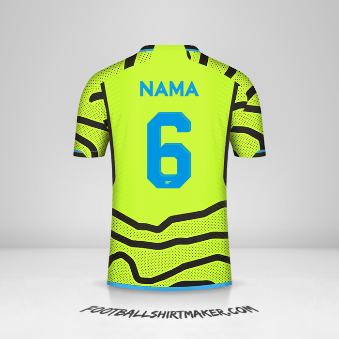 Jersey Arsenal Cup 2023/2024 Alternatif -  nama - 6