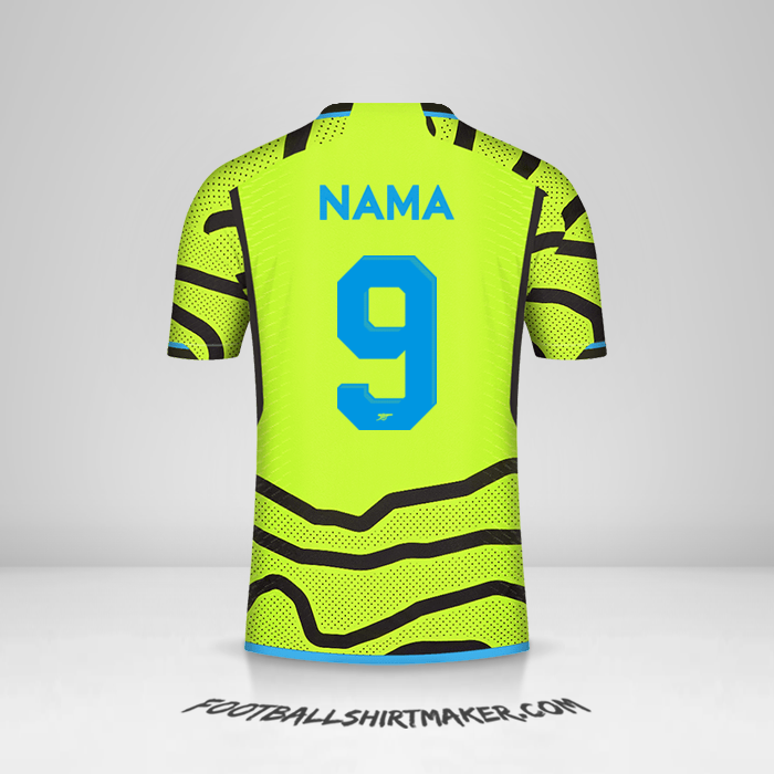 Jersey Arsenal Cup 2023/2024 Alternatif -  nama - 9