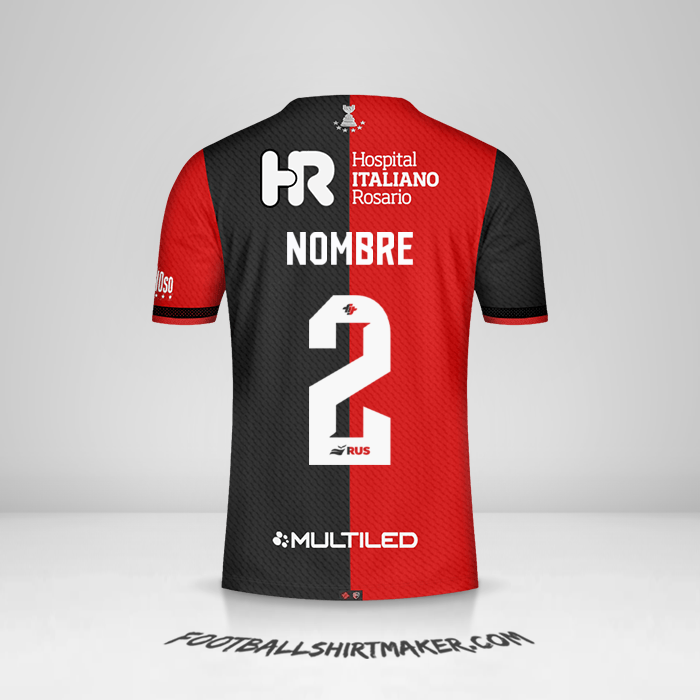 Camiseta Newells Old Boys 2024 -  nombre - 2