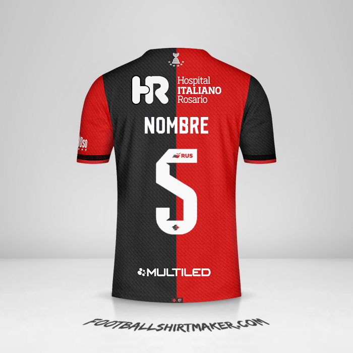 Camiseta Newells Old Boys 2024 -  nombre - 5