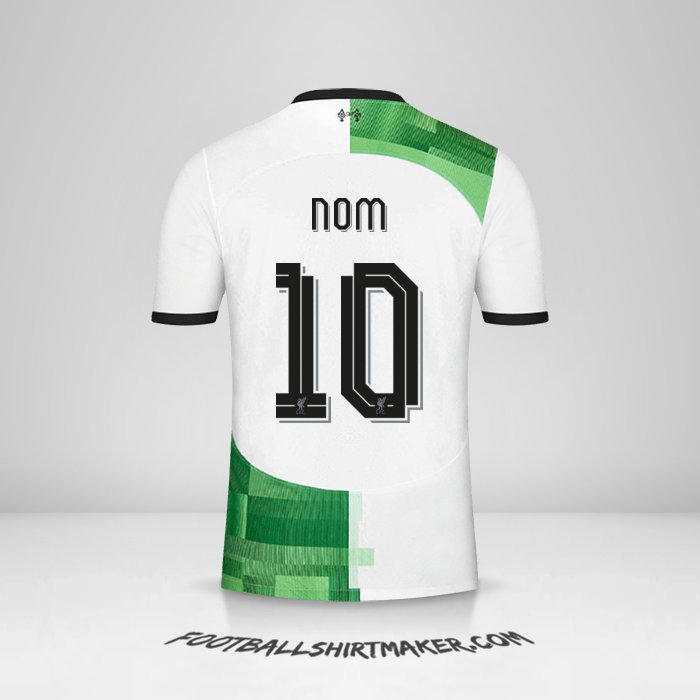 Maillot Liverpool FC Cup 2023/2024 Extérieur -  nom - 10