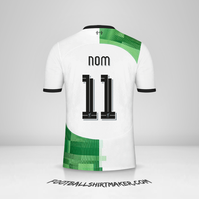 Maillot Liverpool FC Cup 2023/2024 Extérieur -  nom - 11