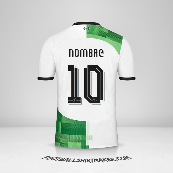 Jersey Liverpool FC Cup 2023/2024 Visita -  nombre - 10