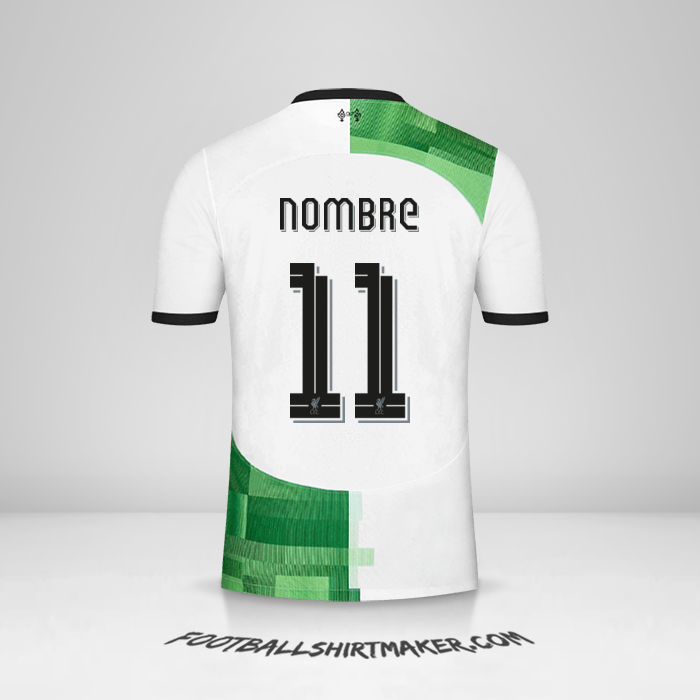 Jersey Liverpool FC Cup 2023/2024 Visita -  nombre - 11