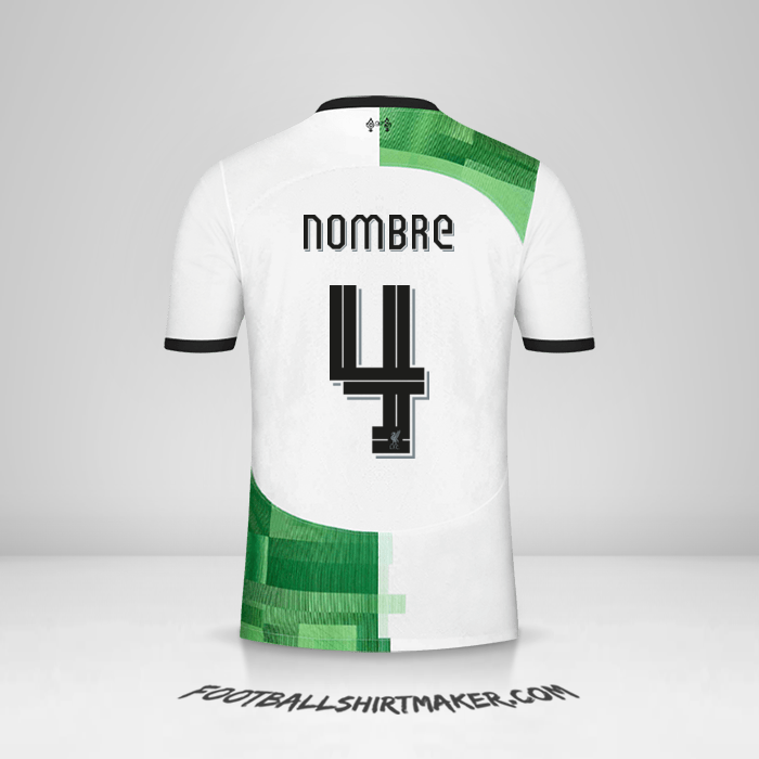 Jersey Liverpool FC Cup 2023/2024 Visita -  nombre - 4