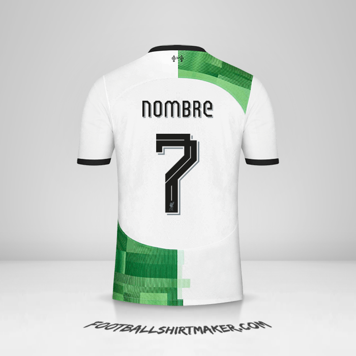 Jersey Liverpool FC Cup 2023/2024 Visita -  nombre - 7