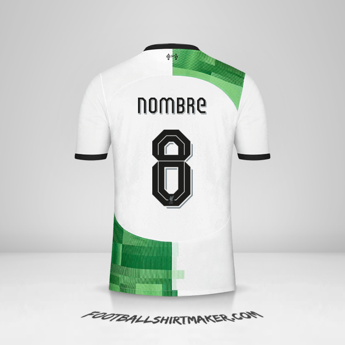 Jersey Liverpool FC Cup 2023/2024 Visita -  nombre - 8