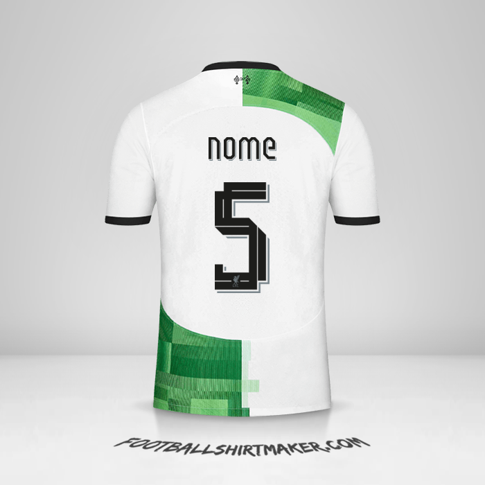 Maglia Liverpool FC Cup 2023/2024 Seconda -  nome - 5
