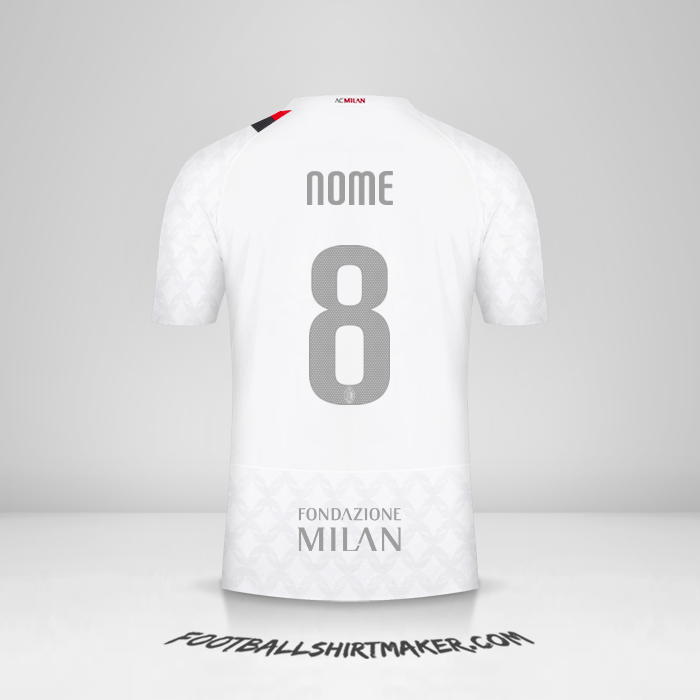 Camisa AC Milan Cup 2023/2024 Alternativa -  nome - 8