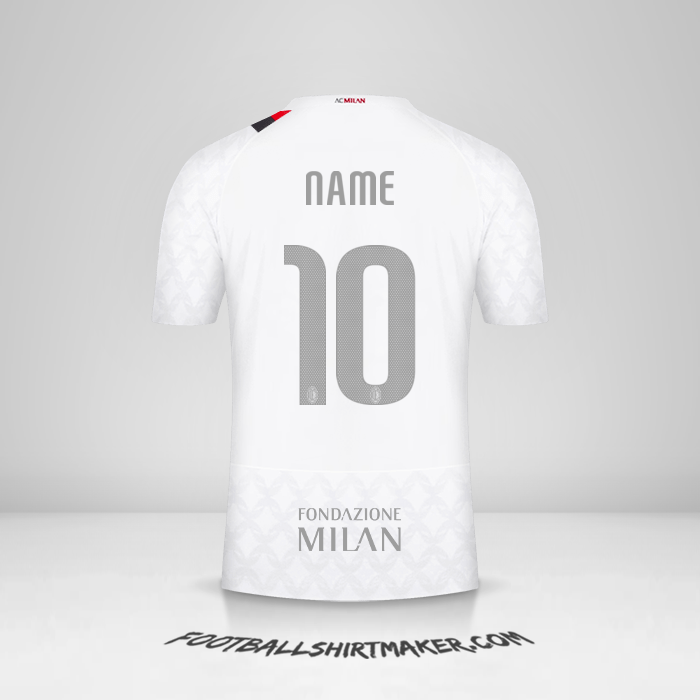 Jersey AC Milan Cup 2023/2024 Away -  name - 10