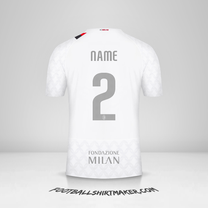 Jersey AC Milan Cup 2023/2024 Away -  name - 2