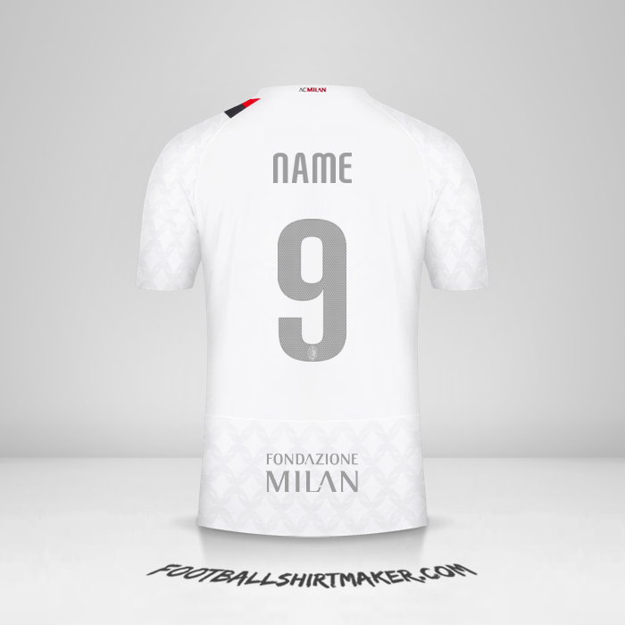 Trikot AC Milan Cup 2023/2024 Auswärts -  name - 9