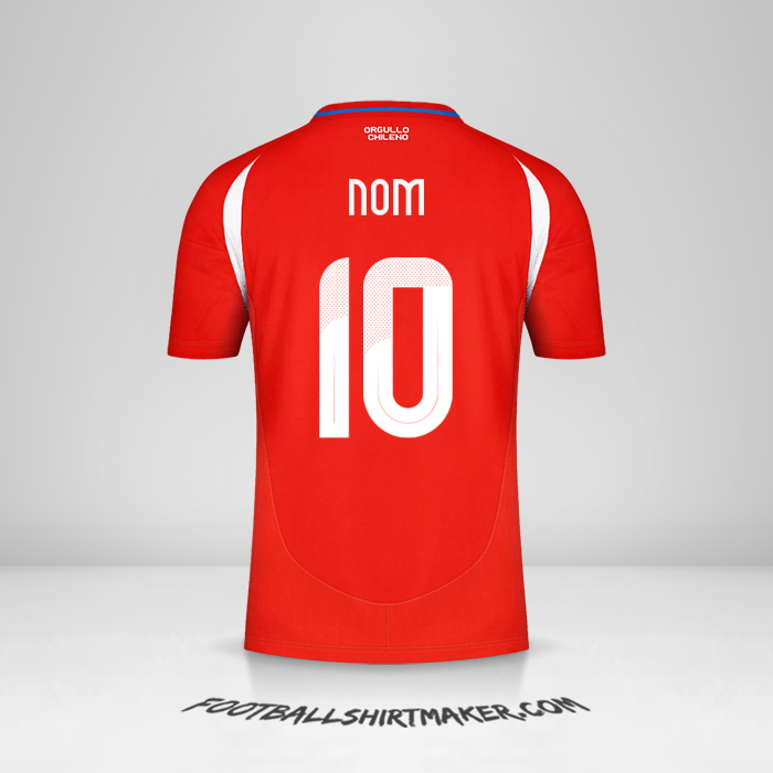 Maillot Chili 2024 -  nom - 10