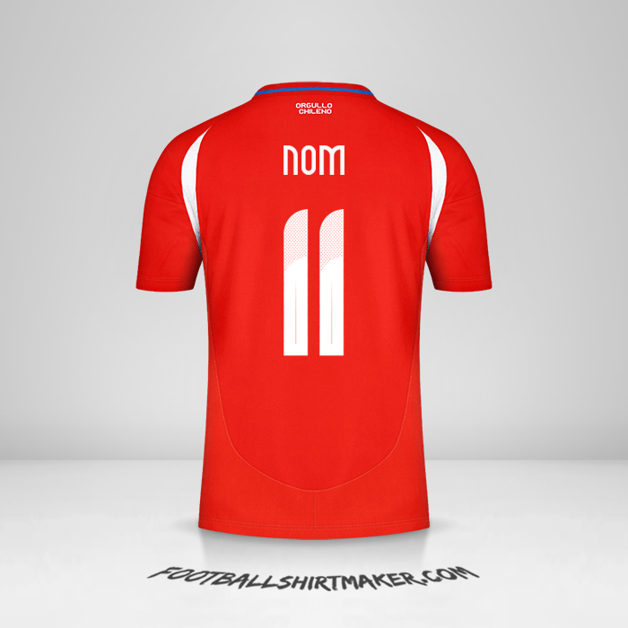 Maillot Chili 2024 -  nom - 11