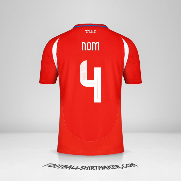 Maillot Chili 2024 -  nom - 4