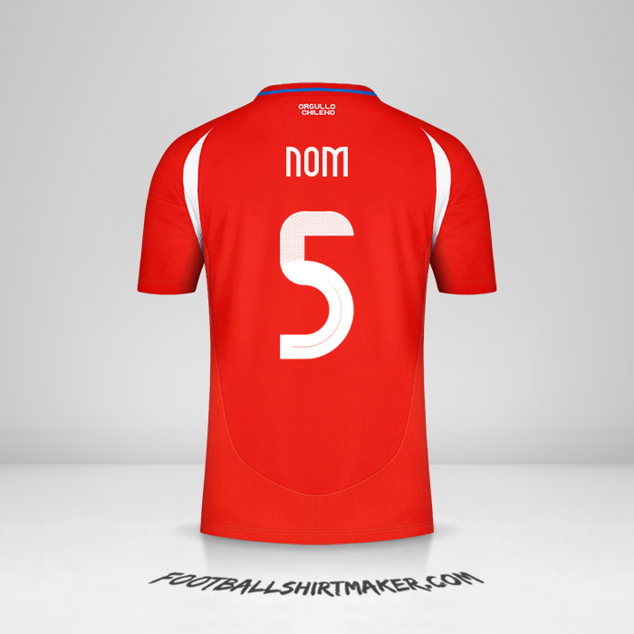 Maillot Chili 2024 -  nom - 5