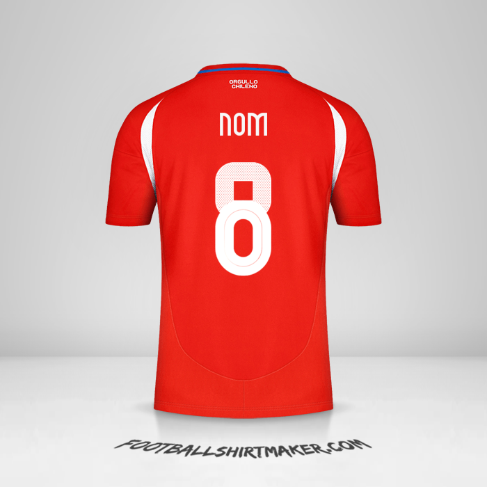 Maillot Chili 2024 -  nom - 8