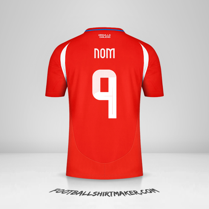 Maillot Chili 2024 -  nom - 9