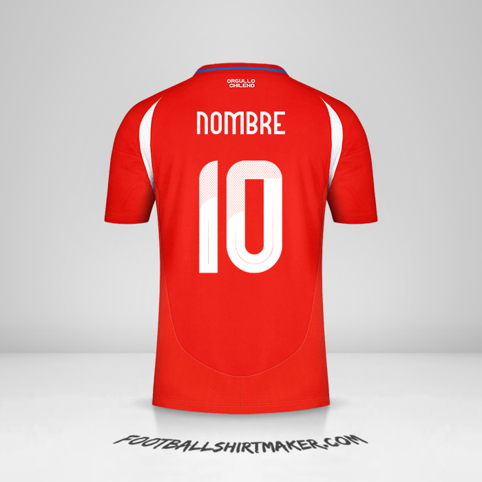 Jersey Chile 2024 -  nombre - 10
