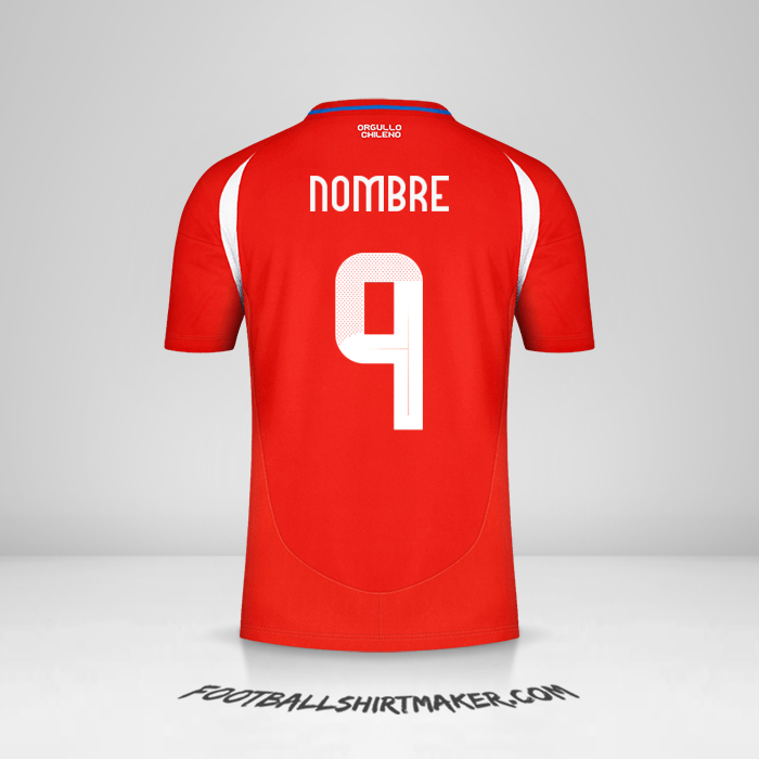 Jersey Chile 2024 -  nombre - 9