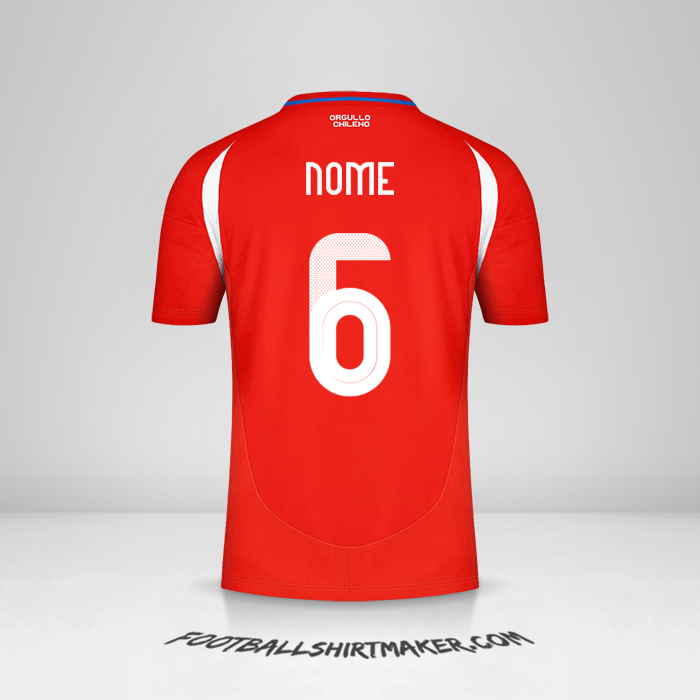Camisa Chile 2024 -  nome - 6