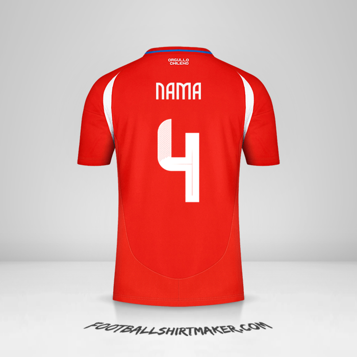 Jersey Cile 2024 -  nama - 4