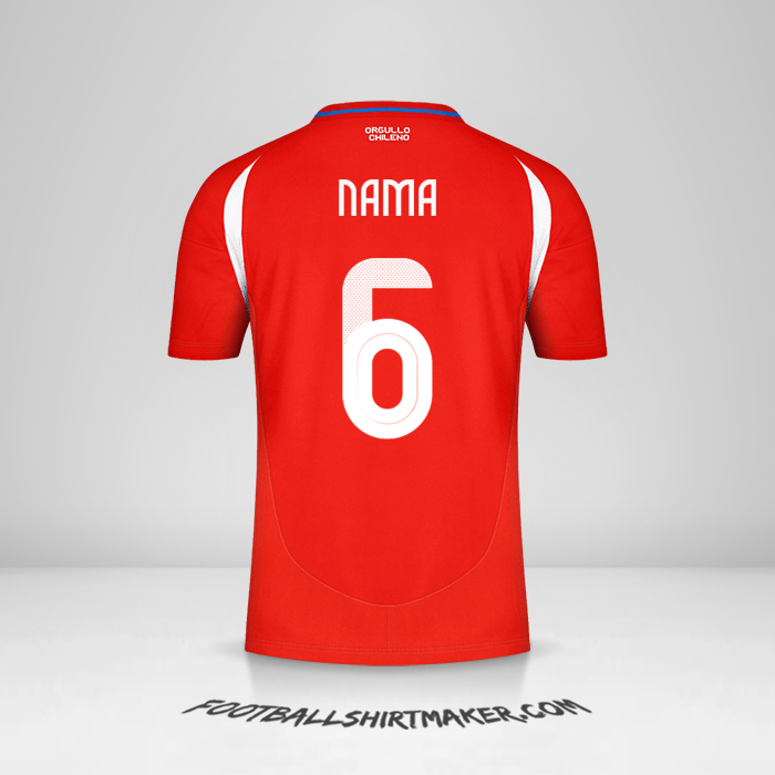Jersey Cile 2024 -  nama - 6