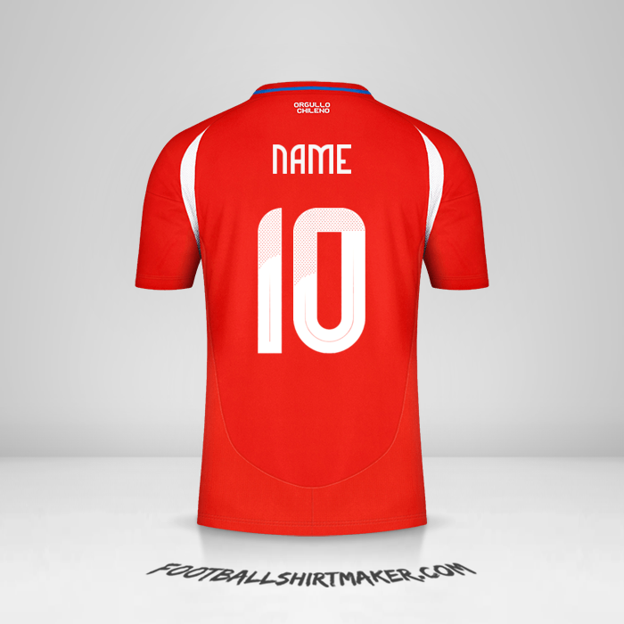 Shirt Chile 2024 -  name - 10